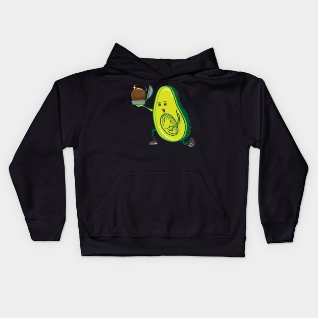 Avocado Wedding Proposal Marriage Part 1 Kids Hoodie by Shirtbubble